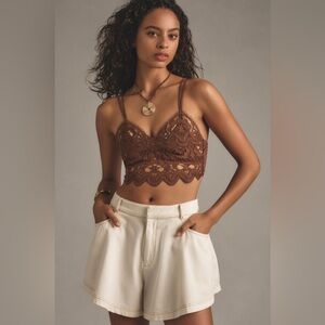 Anthropologie Viviette Lace Bra Top  NWT